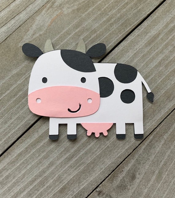 Cow Cutouts Cow Diecuts Farm Animal Cutouts Farm Animal - Etsy