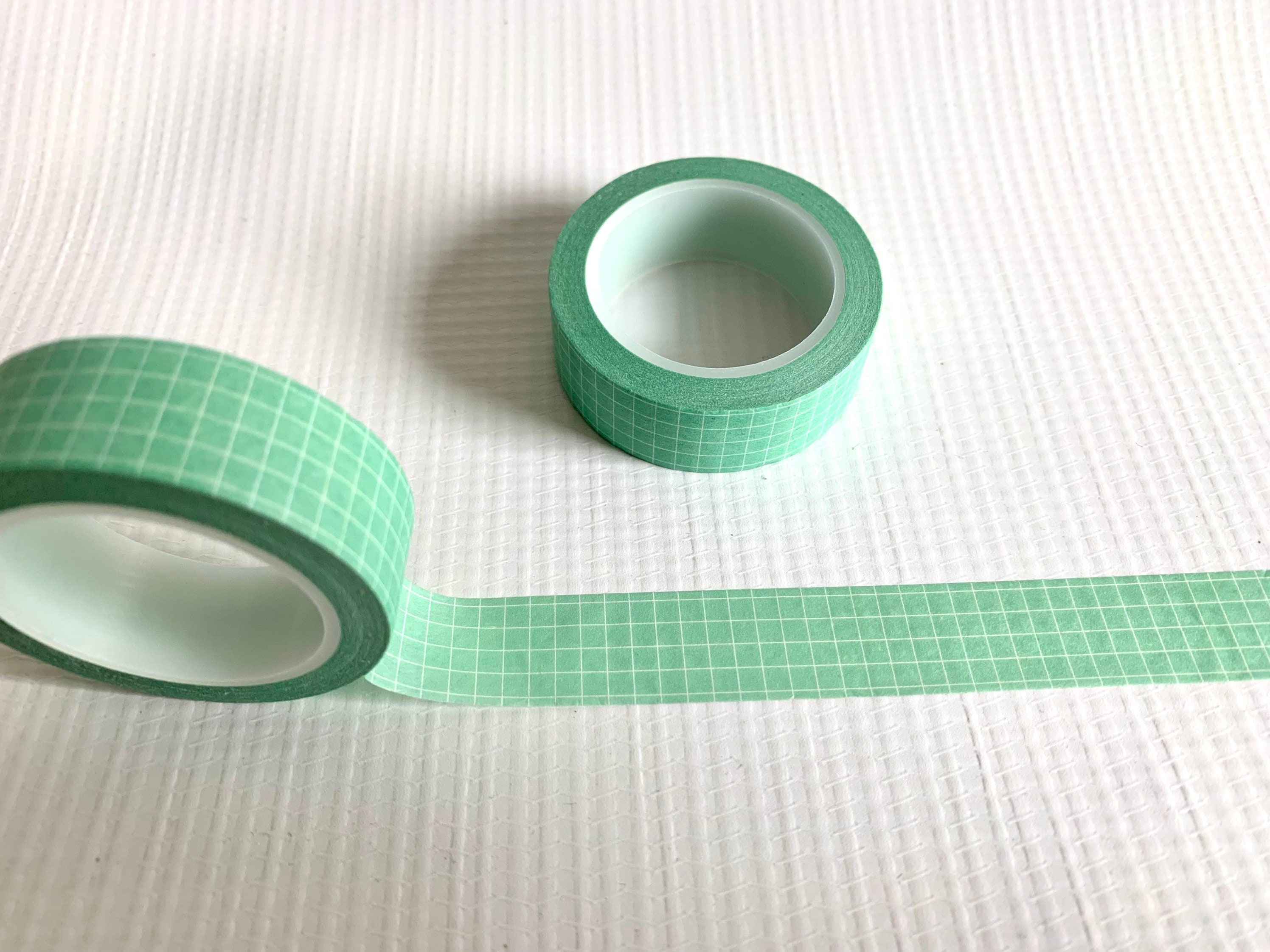 Choco Mint Grid Washi Tape To Decorate Your Scrapbook