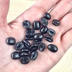 20 Faux Coffee Bean Cabochons/ Fake Coffee Beans/ Coffee Bean Embellishment/Charms/ Espresso