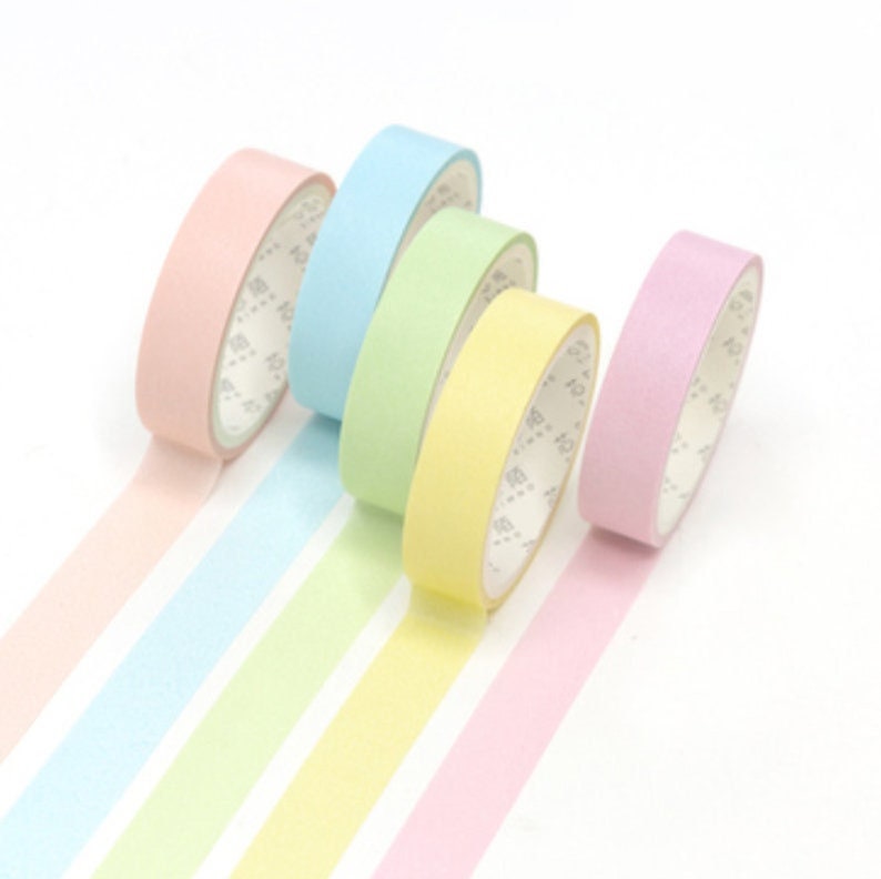 MT Solid Masking Tape Pastel Color Japanese Washi Tape 12 Colors
