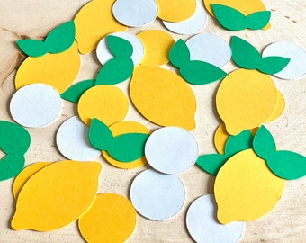 100 Lemon Confetti/ Little Lemon Brithday Decor/ She Found Her Main Squeeze/ Sweet One/ Lemon Party