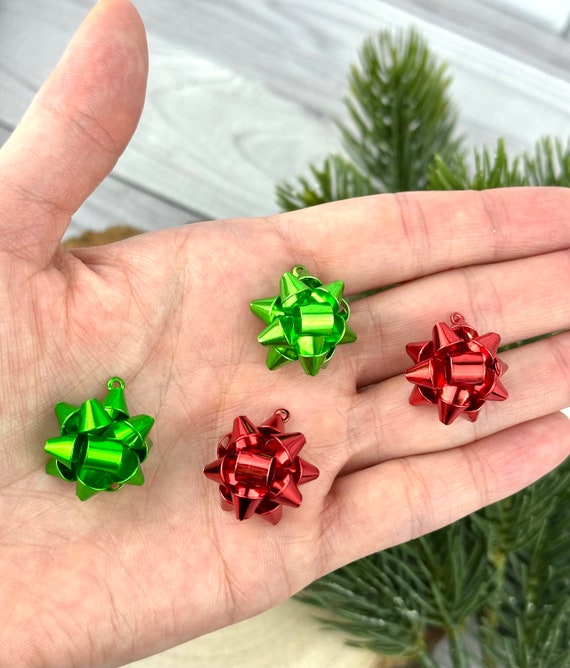 Buy 1 or 2 Christmas Bow Charms/ Holiday Christmas Bow Earring