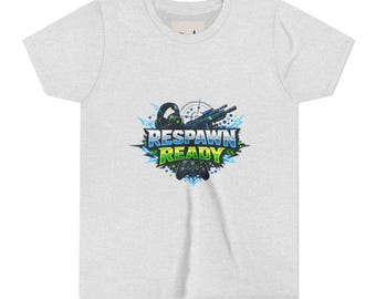 Respawn Ready Gaming Tee | Kids video game controller graphic