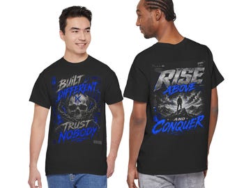 Camiseta "Built Different Skull Trust Nobody" | Supere e Conquiste