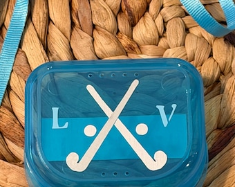 Personalized Sports Retainer Case, Custom Mouthguard Holder, Lanyard Included