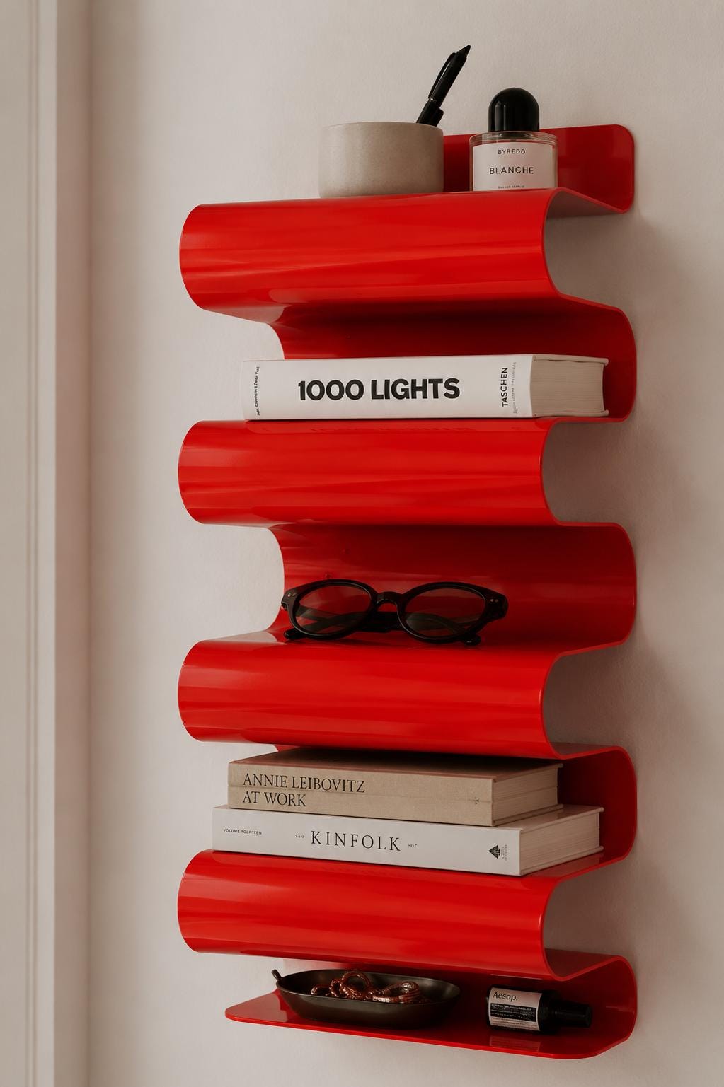 Wavy Bookcase - Etsy