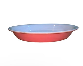 Vintage Pyrex flamingoroze 9" ronde taartvorm ovenschaal #909 Ovengerei