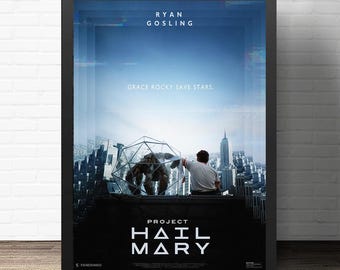 Póster de la película Proyecto Ave María, impresión en lienzo sin marco, decoración del hogar, regalo artístico para la pared.