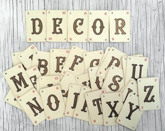 Vintage Decorative Type Gold Letters. Frame initials or word as an unusual gift. Please see listing details for available letters.