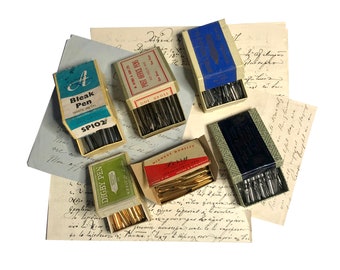 The British nibs, new selection. A set of 6 vintage nibs.