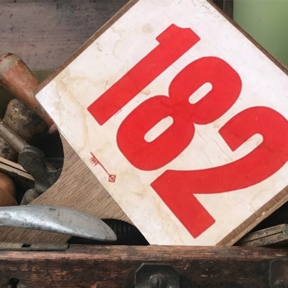 Vintage Auction Paddles, They Look Great as Part of a Vintage Display.  Listing is for One Paddle. 