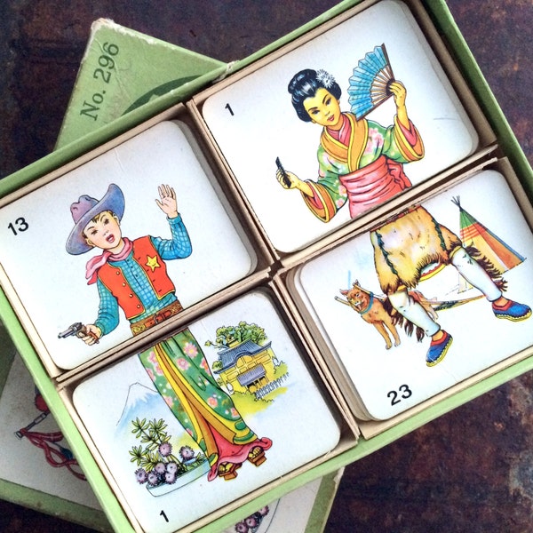 Tops and Tails, a Vintage Card Game, Complete Set No. 296. 48 cards. Fun Game to Play and Collect.