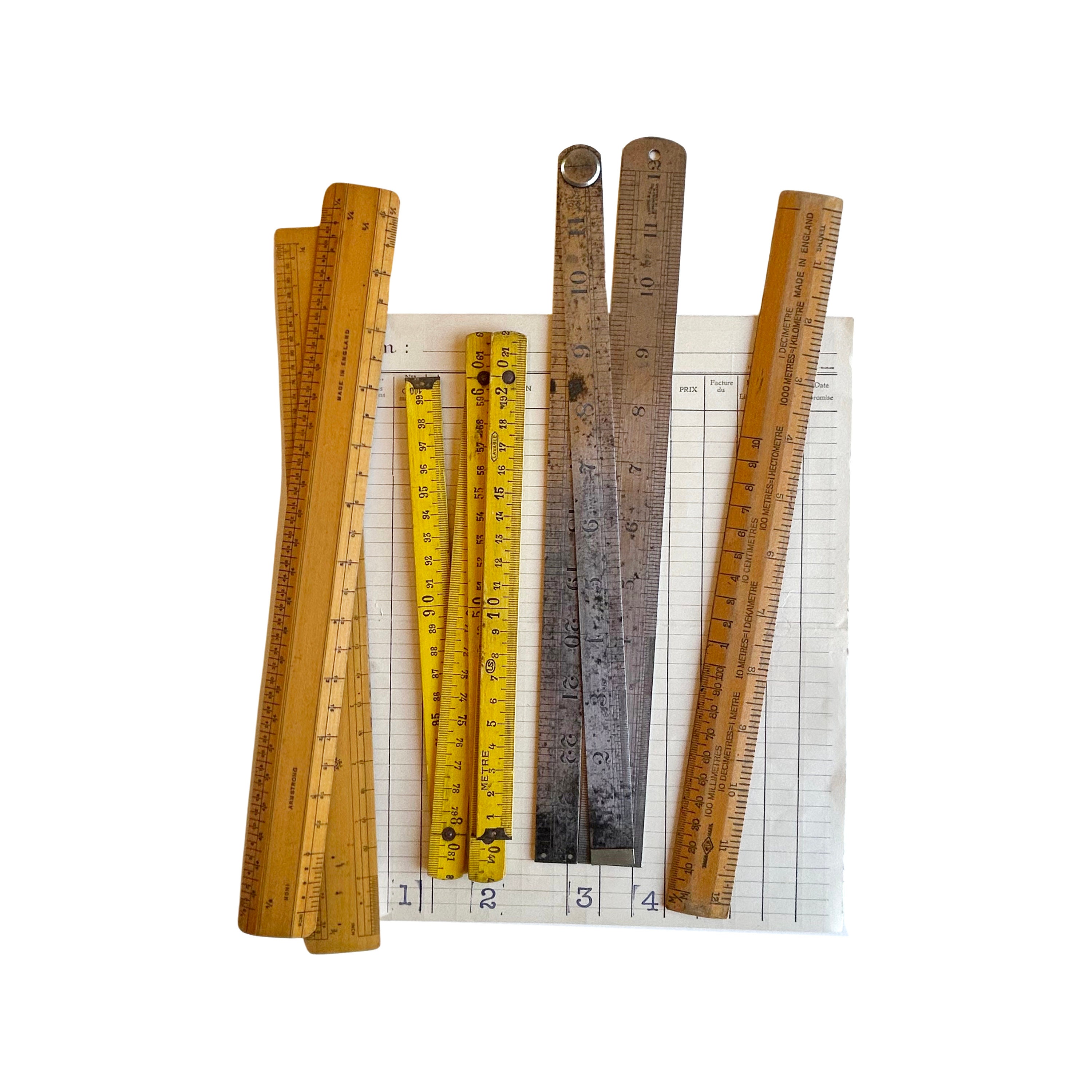 10 Pieces 36 Inches Natural Wood Yard Stick Ruler Wooden Yardstick with  Hang Hole Metal Tips Yardstick Ruler Metal Ends Meter Stick for Kids  Clothing