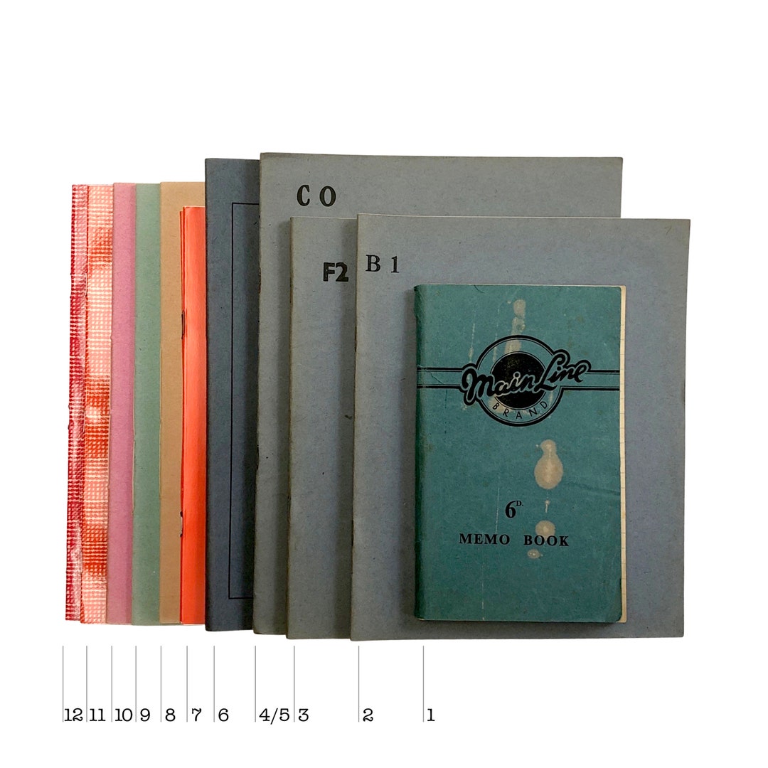 A Selection of Vintage Unused Notebooks School Exercise Etsy UK