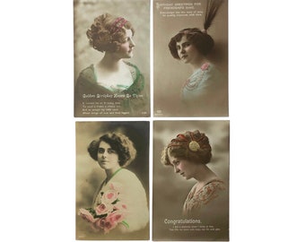 Selection of collectable sets of beauty postcards.