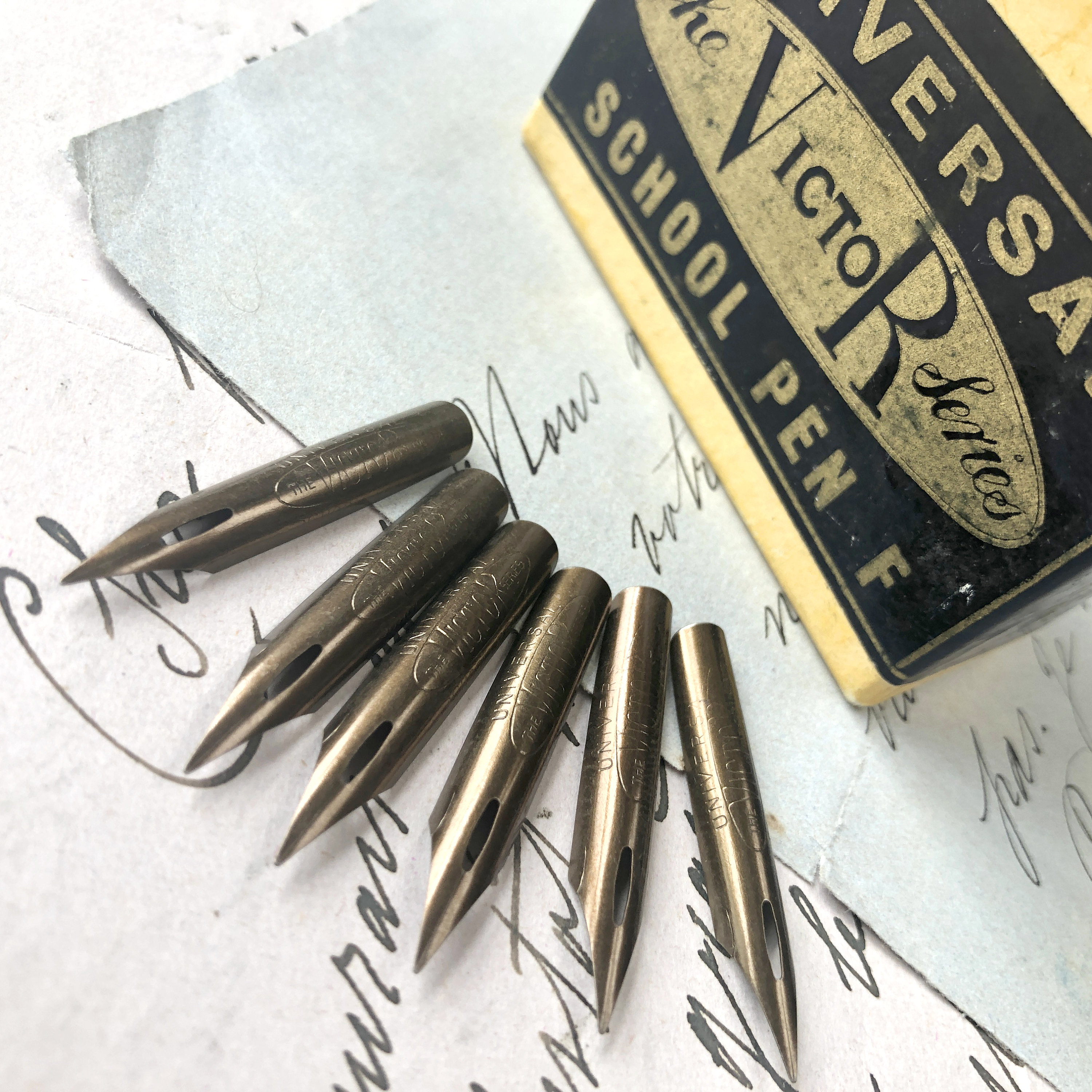 The British nibs. A set of 6 vintage nibs. Etsy