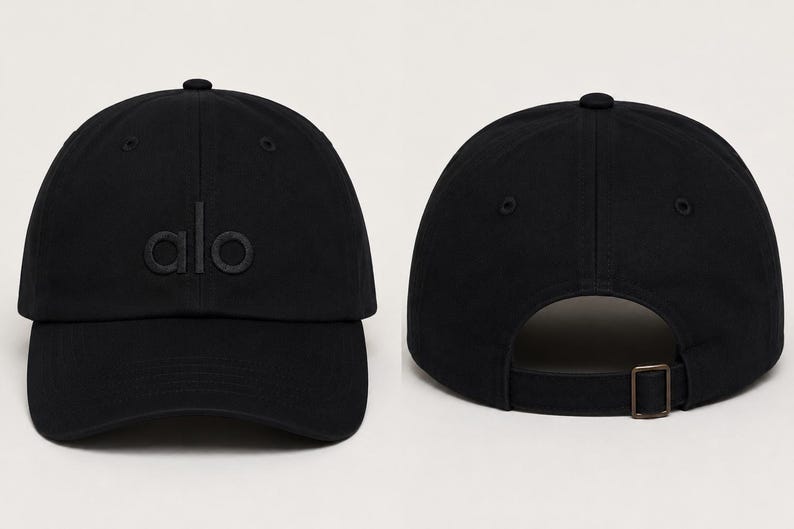 Classic Alo Cap: Cotton, Unstructured, Vintage Brass Buckle Closure image 5