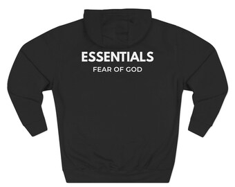 Three-Panel Fleece Hoodie