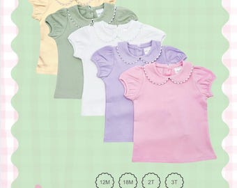 Girl's Scallop Top