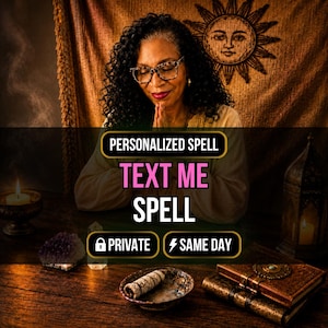 Text Me Spell Same Day | Personalized Return Energy Work | Communication, messages and contact support