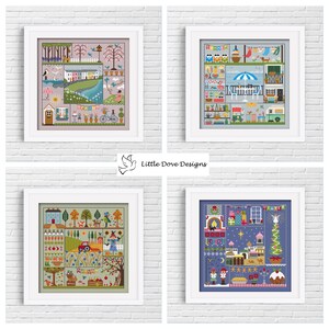 A Stitch For All Seasons Spring Cross Stitch INSTANT DOWNLOAD PDF chart image 2