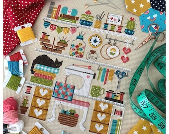 The Sewing Room Cross Stitch PDF Chart INSTANT DOWNLOAD