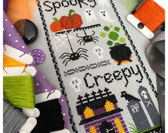 All Hallows' Eve Cross Stitch PDF Chart INSTANT DOWNLOAD