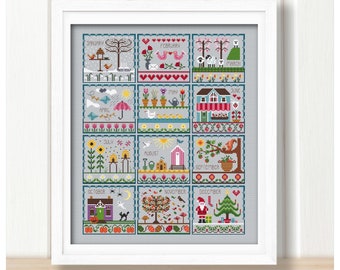 Little Dove's Year Cross Stitch PDF Chart INSTANT DOWNLOAD