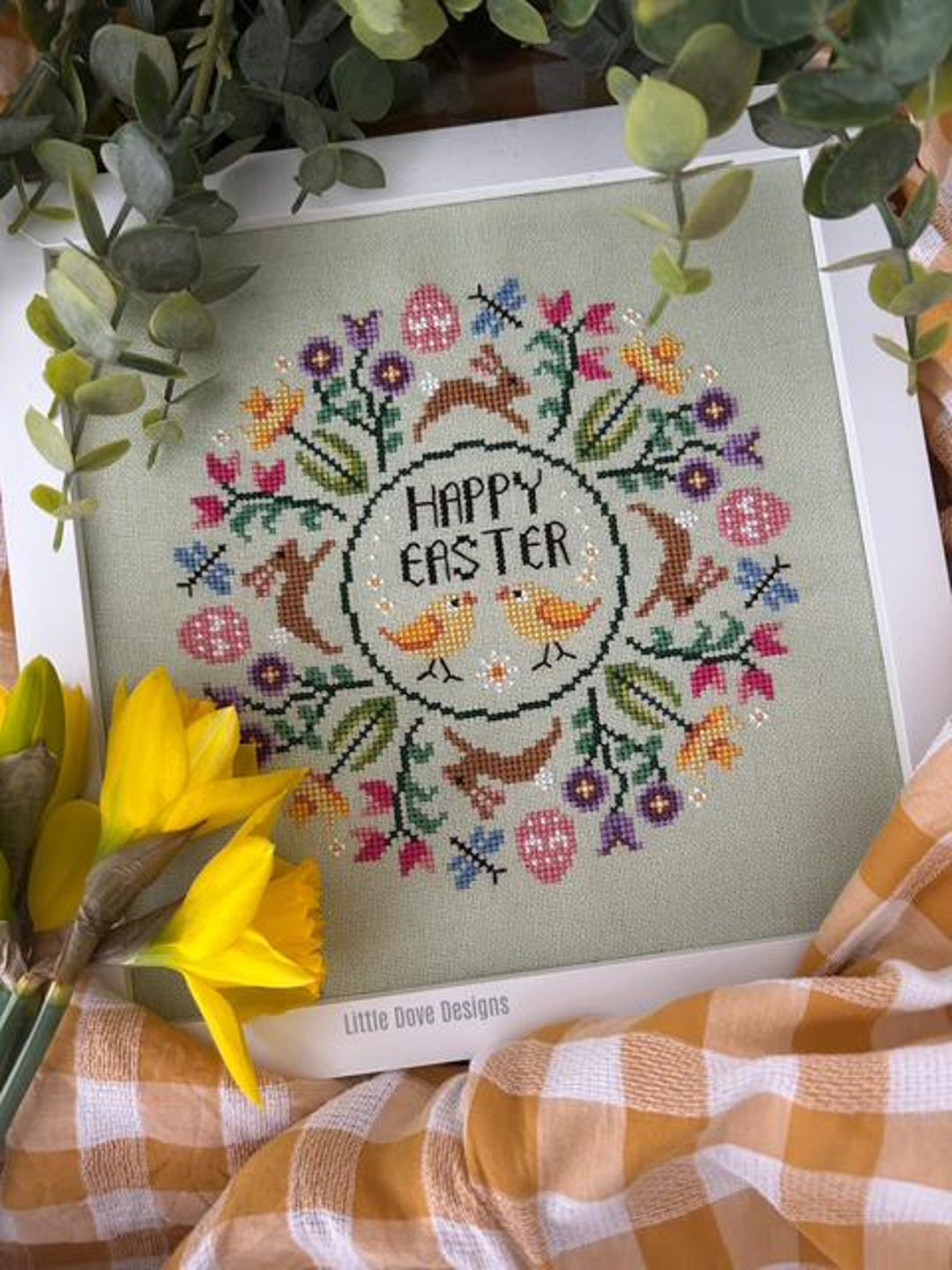 Easter Wishes Cross Stitch PDF Chart INSTANT DOWNLOAD - Etsy