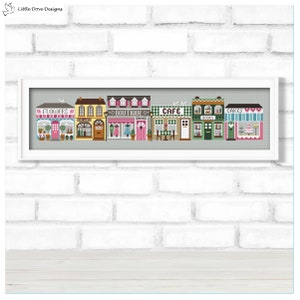 Little Dove High Street Cross Stitch Chart INSTANT DOWNLOAD