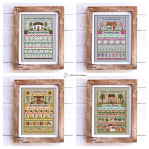 The Cottage Collection Cross Stitch Chart INSTANT DOWNLOAD Full PDF Bundle