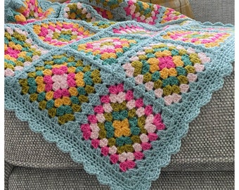 Avril Granny Square Baby Blanket Crochet PDF Pattern/Tutorial