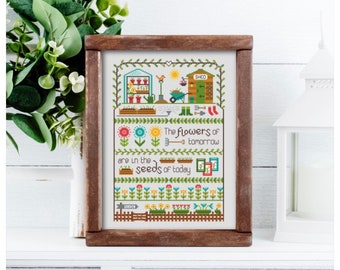 The Flowers of Tomorrow Cross Stitch Instant Download PDF Chart