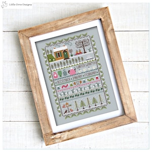Winter Warmth Cross Stitch Instant Download PDF Chart