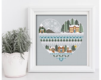 Heart Of Winter Cross Stitch FULL Kit