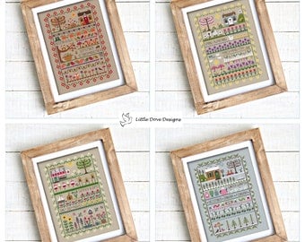 The Seasons Collection Cross Stitch Instant Download PDF Chart Bundle