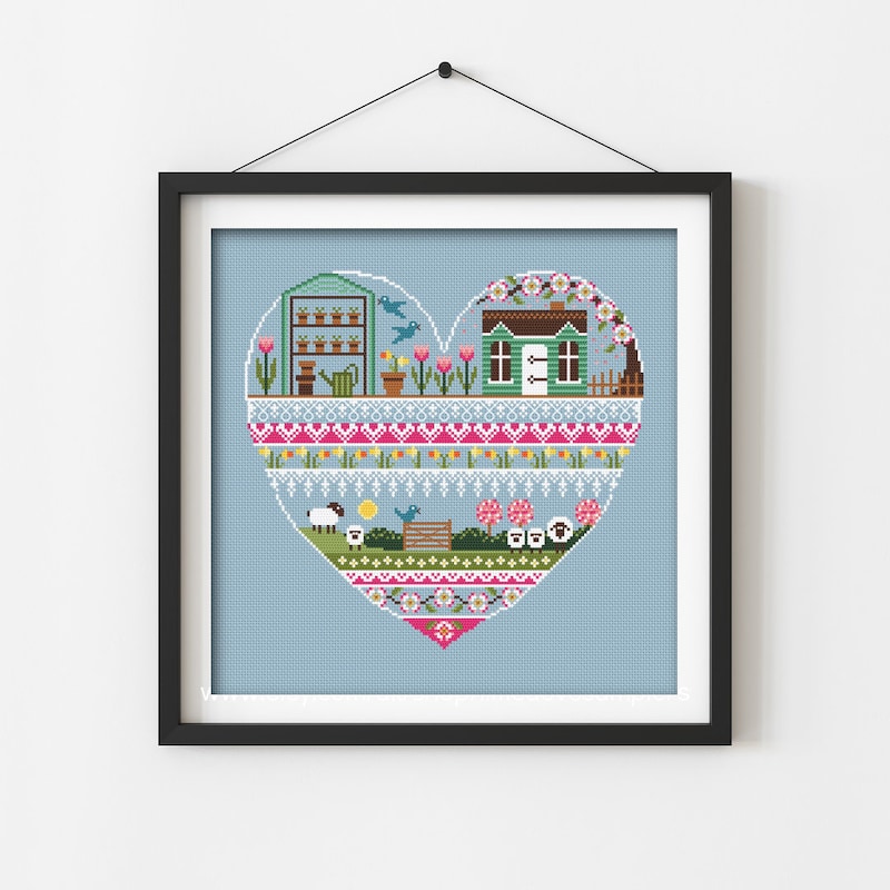 Spring Cross Stitch - Etsy