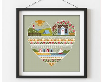 Heart Of Summer Cross Stitch FULL Kit