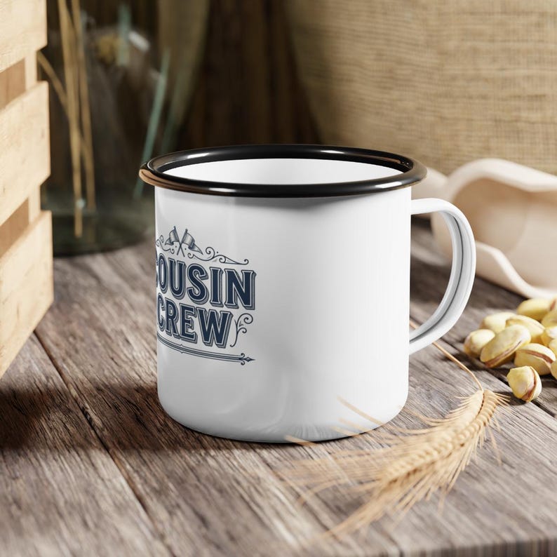 cousin reunion mug, family mug, custom mug, enamel mug, campfire mug, 2026 mug, group mug, match mug, vacay mug, camp mug, gift mug, crew mu image 4