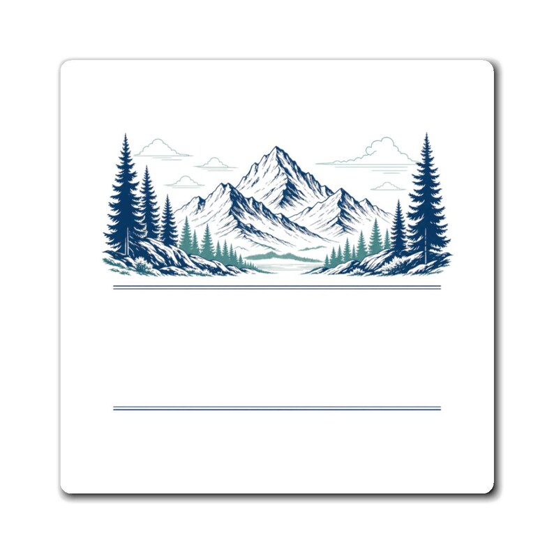 Personalized Mountain Cabin Family Reunion Fridge Magnet | Custom Family Name, Year & Location | Matching Reunion Gift 2026 image 1