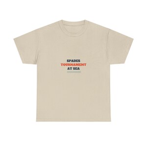 Spades Tournament at Sea Shirt, Funny Family Cruise Tee image 2