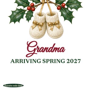 Promoted to Grandma Ornament 2026, Pregnancy Announcement Christmas Gift Personalized bild 4