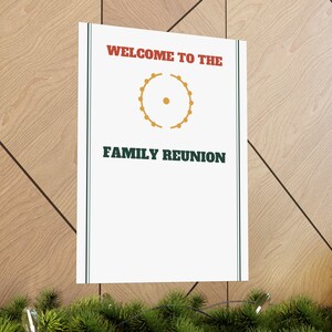 Family Reunion Welcome Sign Classic Poster Personalized | Custom Name, Year & Location image 13