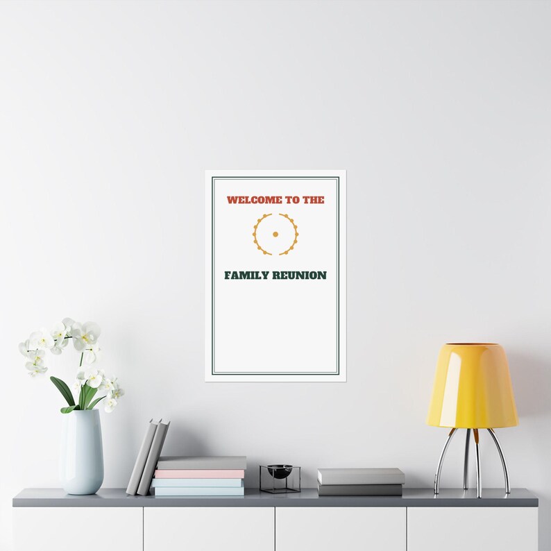 Family Reunion Welcome Sign Classic Poster Personalized | Custom Name, Year & Location image 8