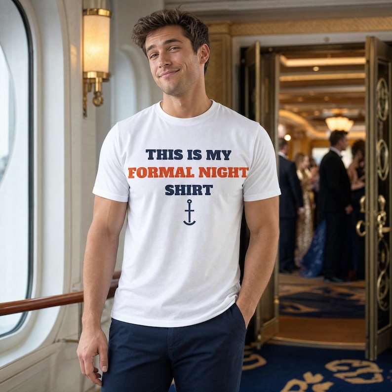 This Is My Formal Night Shirt, Funny Cruise Dinner Tee afbeelding 1