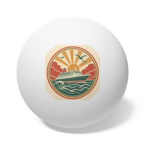 Family Reunion Ping Pong Balls 6pc, Personalized Cruise Reunion Party Favor, Family Game Night Gift, Table Tennis Keepsake, Cruise Ship 2026 image 1