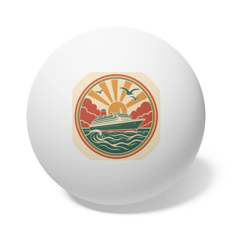 Family Reunion Ping Pong Balls 6pc, Personalized Cruise Reunion Party Favor, Family Game Night Gift, Table Tennis Keepsake, Cruise Ship 2026 image 1