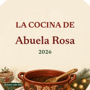 Adorno personalizado de cerámica con el nombre de la abuela española, La Cocina de Abuela imagen 4