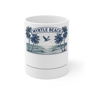 Personalized Myrtle Beach Reunion Mug, Custom Family Vacation Coffee Cup image 1