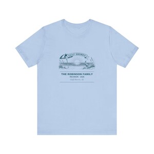 Personalized Family Reunion Shirt 2026 Gulf Shores Name Matching Tee, Beach Vacation Gift, Matching Reunion T-Shirt, Summer Keepsake image 2